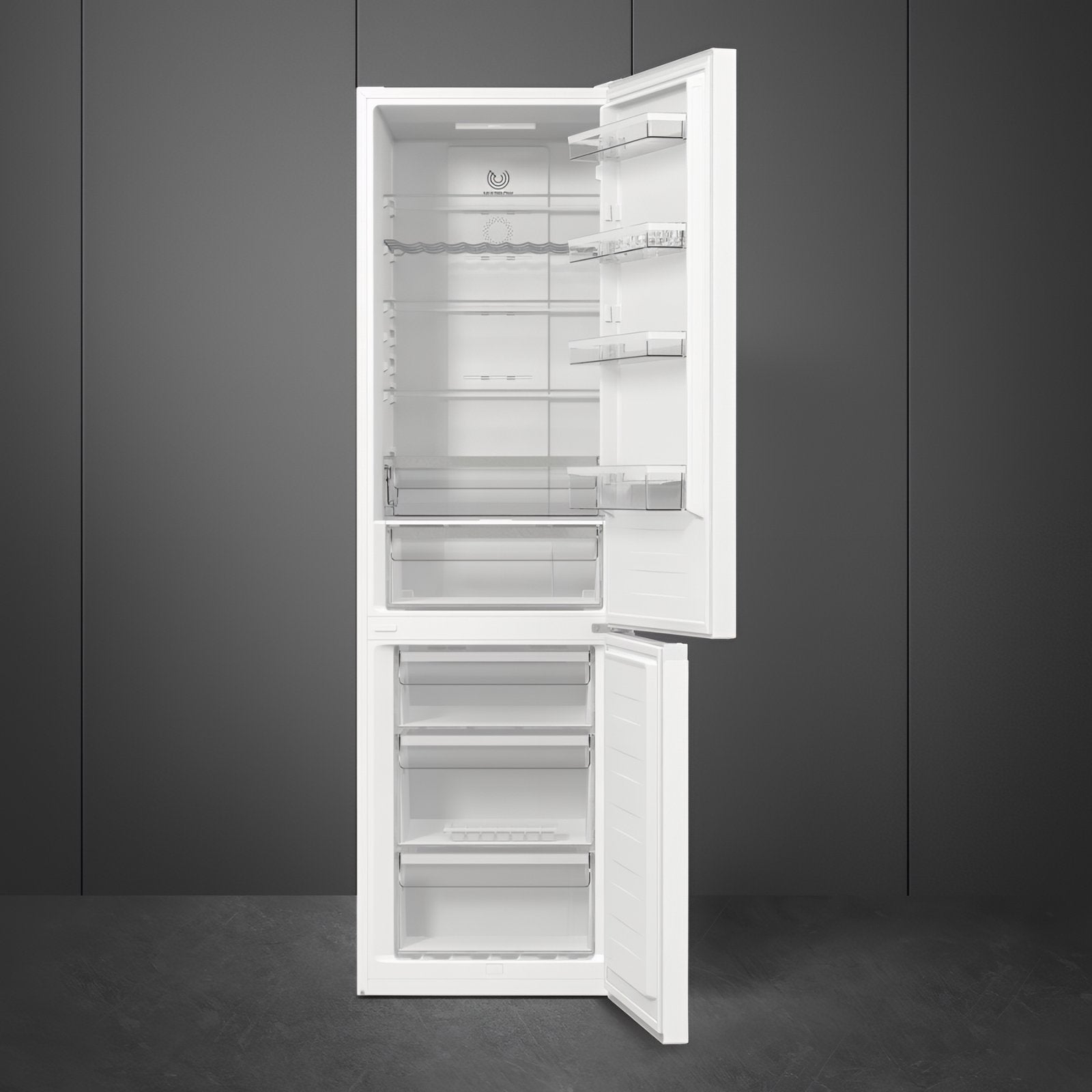SMEG COMBI FRIDGE FREEZER WHITE 200CM