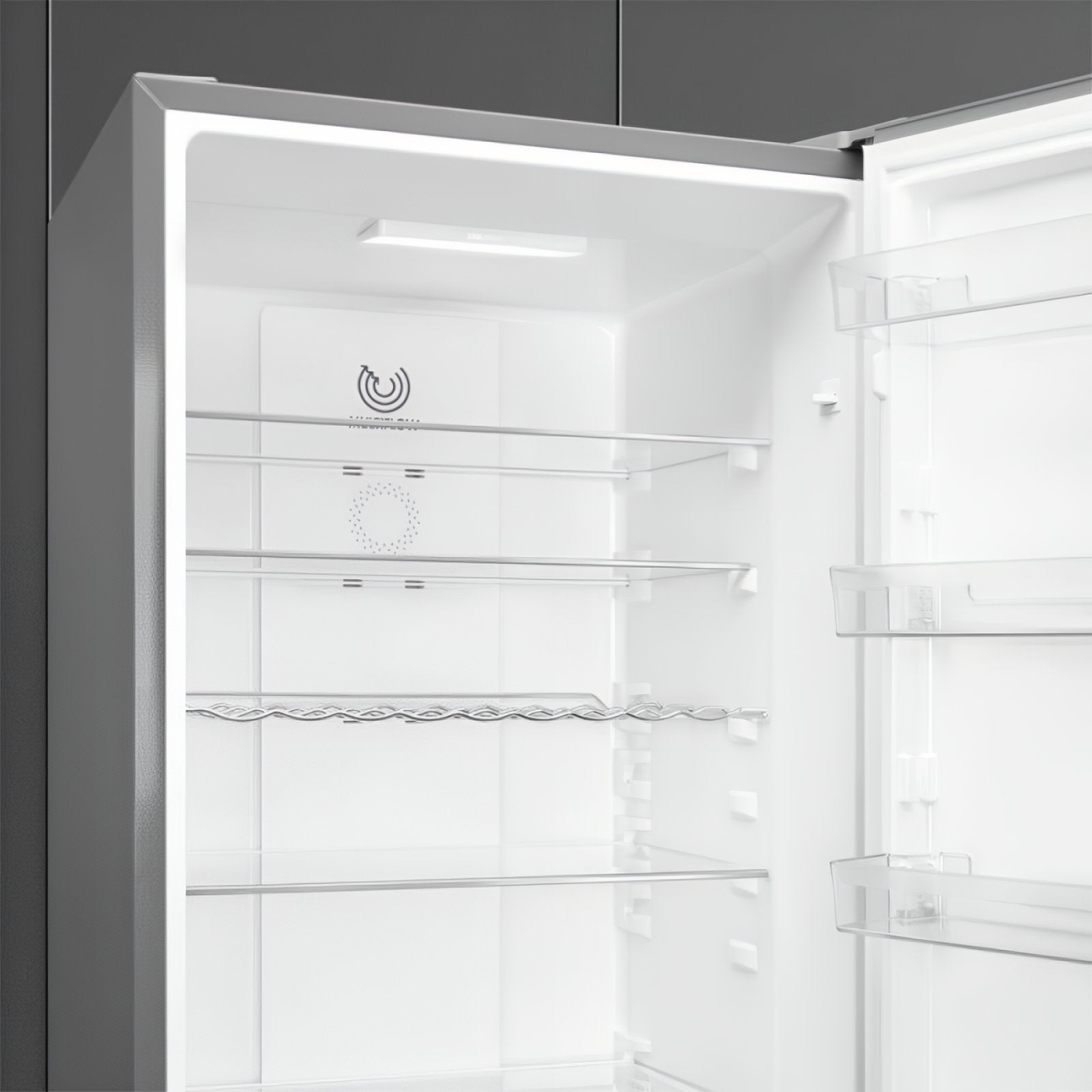SMEG STAINLESS STEEL COMBI FRIDGE FREEZER 200CM