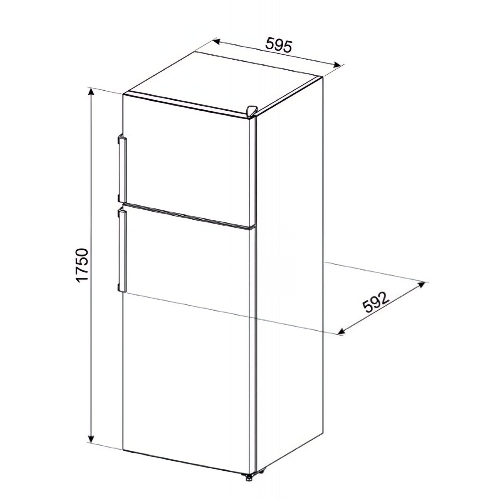 SMEG FRIDGE UNIVERSAL DOUBLE DOOR